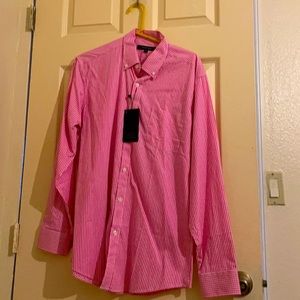 Double Pump Pink Button Up - Never Worn